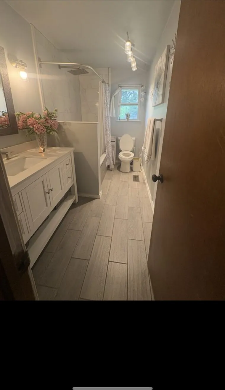 Cleaned bathroom by Blanc Co in the OKC metro